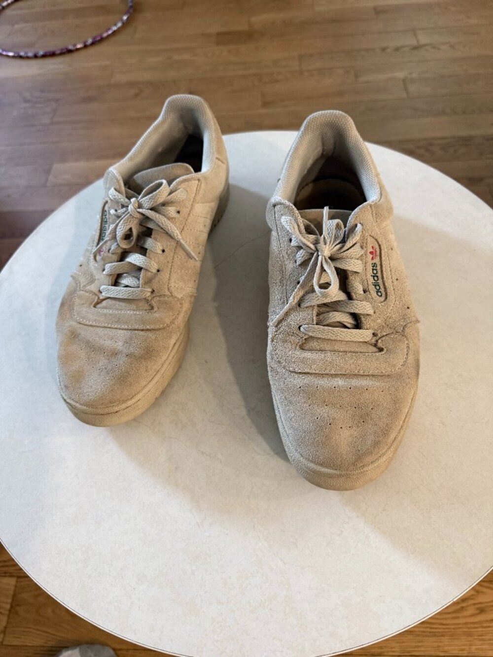 Adidas Originals Powerphase Clear Brown Suede Retro Sneakers Men's Size 10